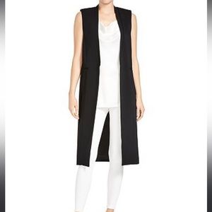 Halston Long Vest